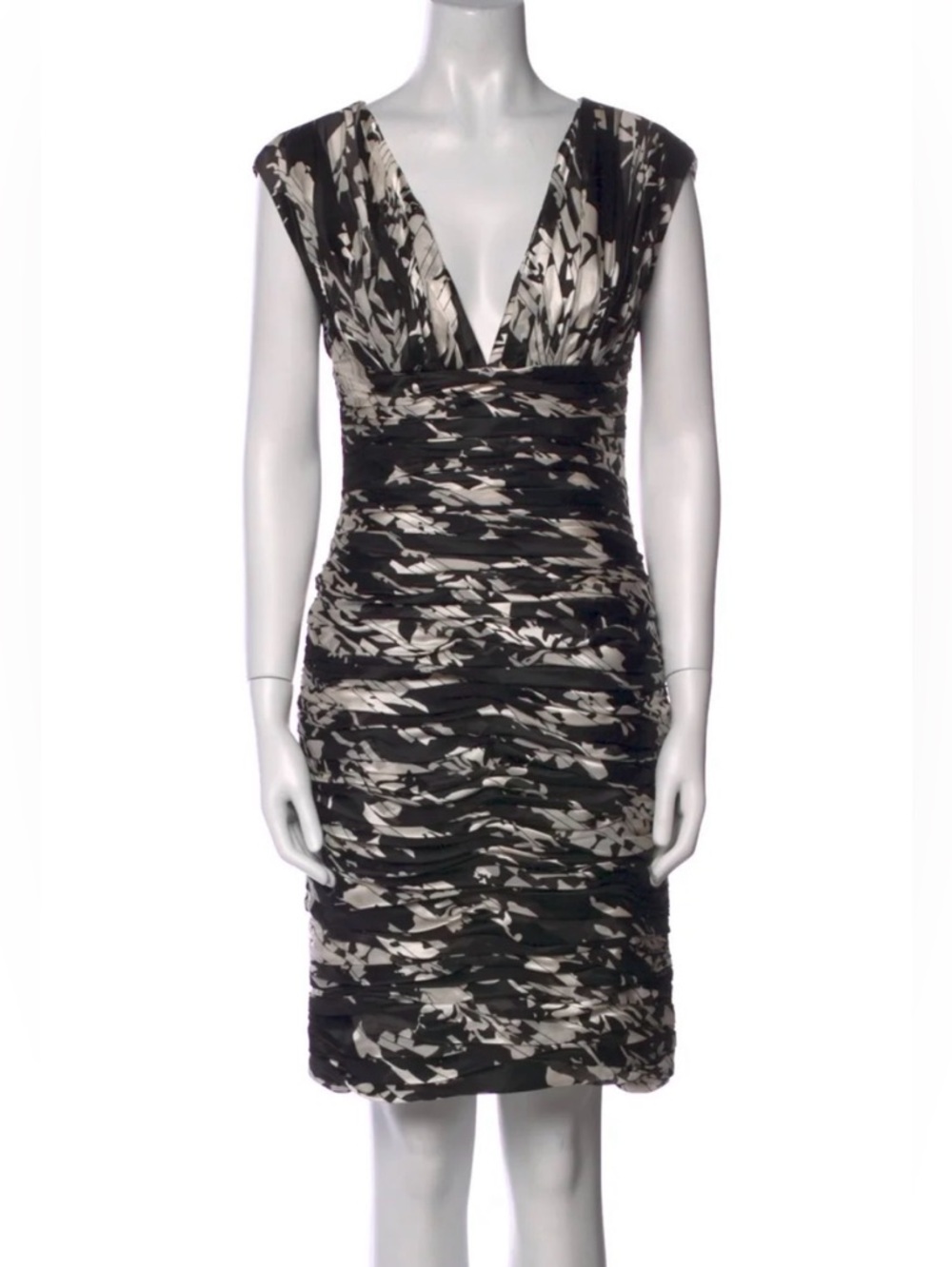 Naeem Khan Black and White Cocktail Dress